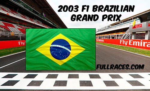 2003 F1 Brazilian Grand Prix Full Race Replay