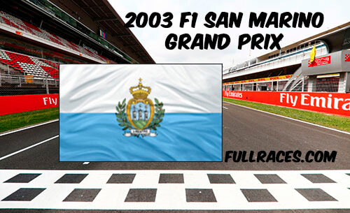 2003 F1 San Marino Grand Prix Full Race Replay