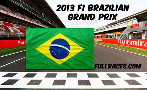 2013 F1 Brazilian Grand Prix Full Race Replay