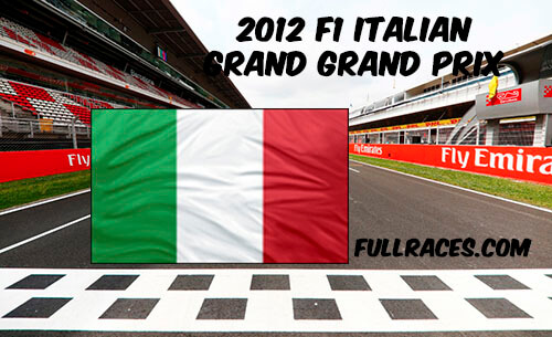 2012 F1 Italian Grand Prix Full Race Replay
