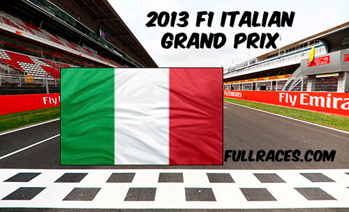 2013 F1 Italian Grand Prix Full Race Replay