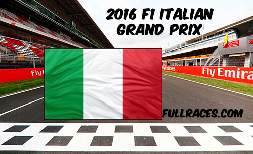 2016 F1 Italian Grand Prix Full Race Replay
