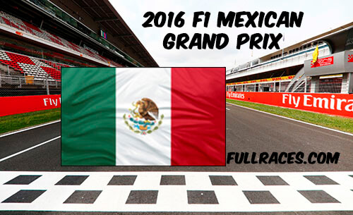 2016 F1 Mexican Grand Prix Full Race Replay